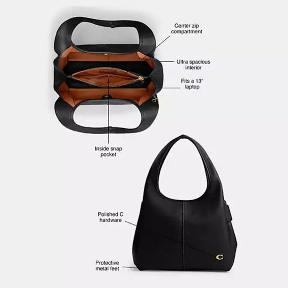 NWT ✅ Coach LANA Shoulder Bag CM544 MAPLE ⭐ NWT & DUST BAG - Picture 10 of 16